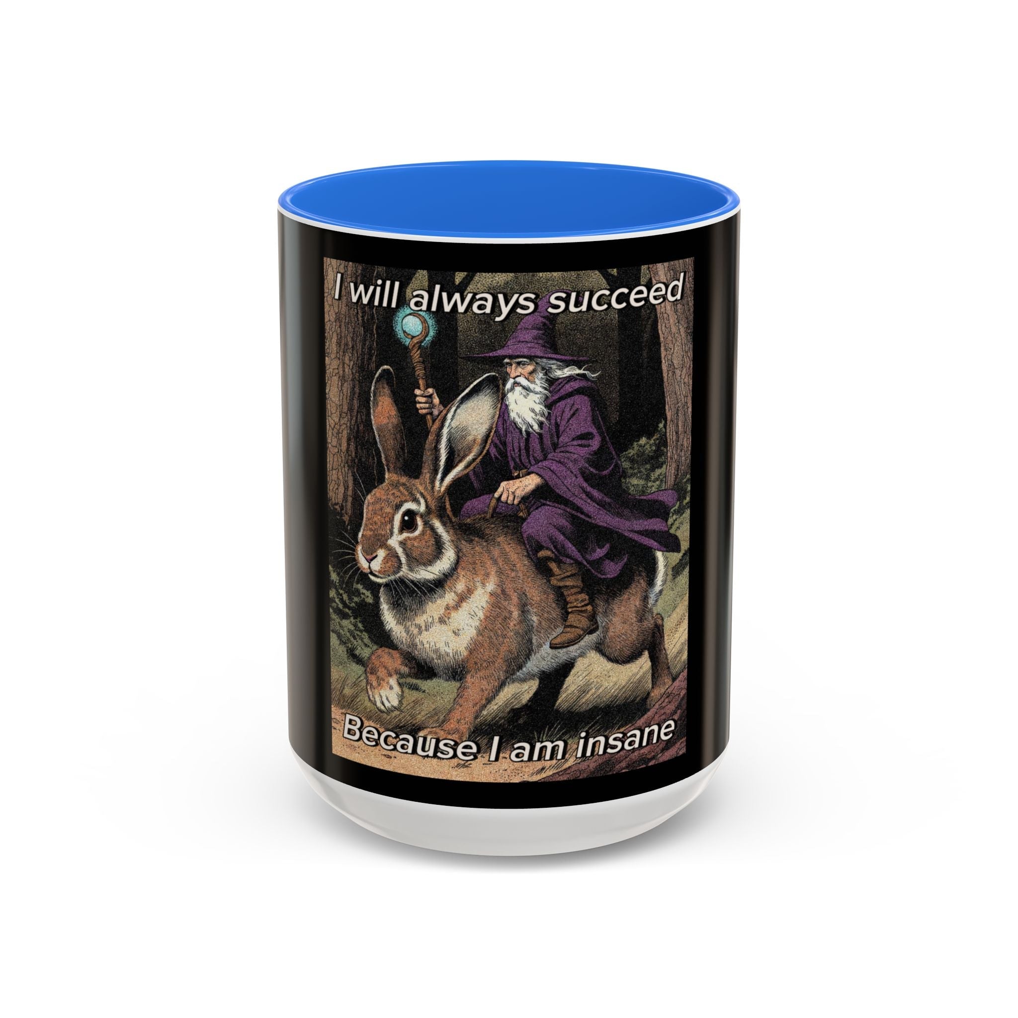 “I will always succeed because I’m insane" (11oz/15oz) Galactic Wizard Meme Mug - The Galactic Wizard Emporium - Mug
