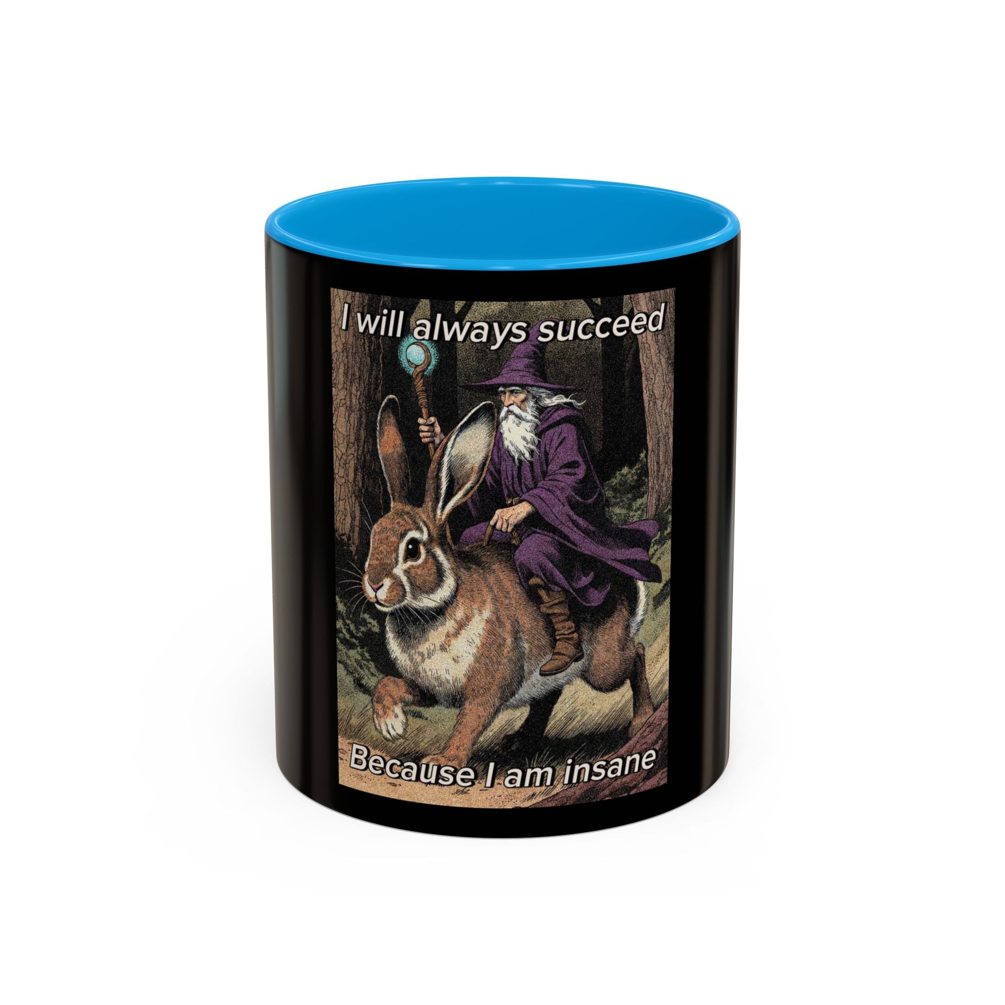 “I will always succeed because I’m insane" (11oz/15oz) Galactic Wizard Meme Mug - The Galactic Wizard Emporium - Mug