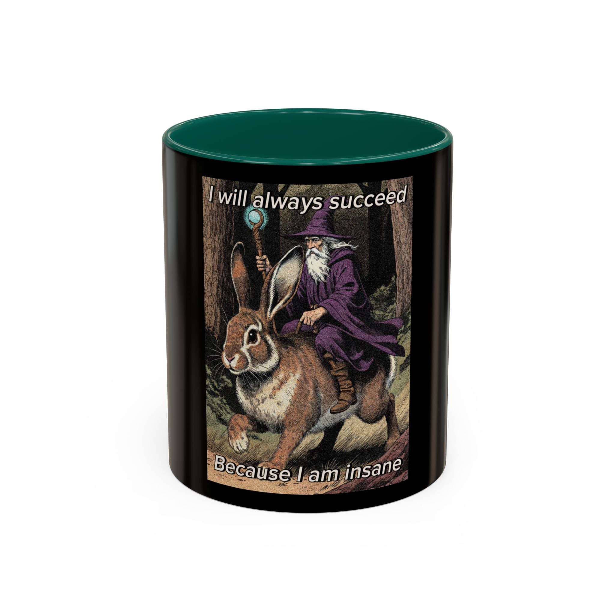 “I will always succeed because I’m insane" (11oz/15oz) Galactic Wizard Meme Mug - The Galactic Wizard Emporium - Mug