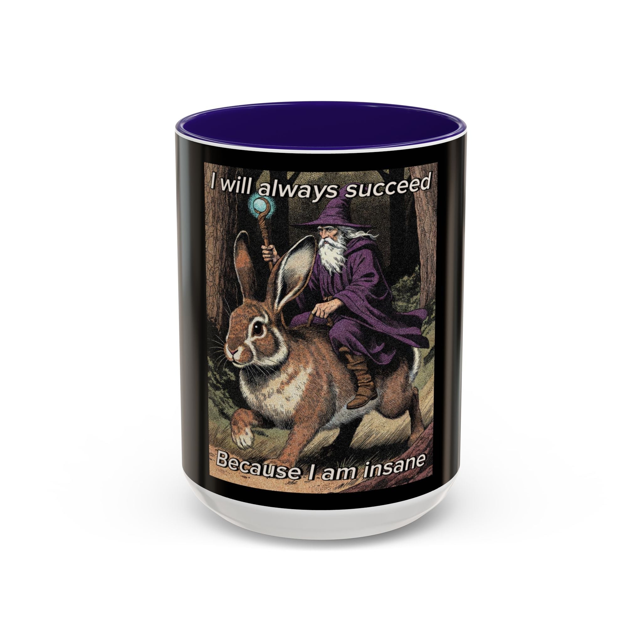 “I will always succeed because I’m insane" (11oz/15oz) Galactic Wizard Meme Mug - The Galactic Wizard Emporium - Mug