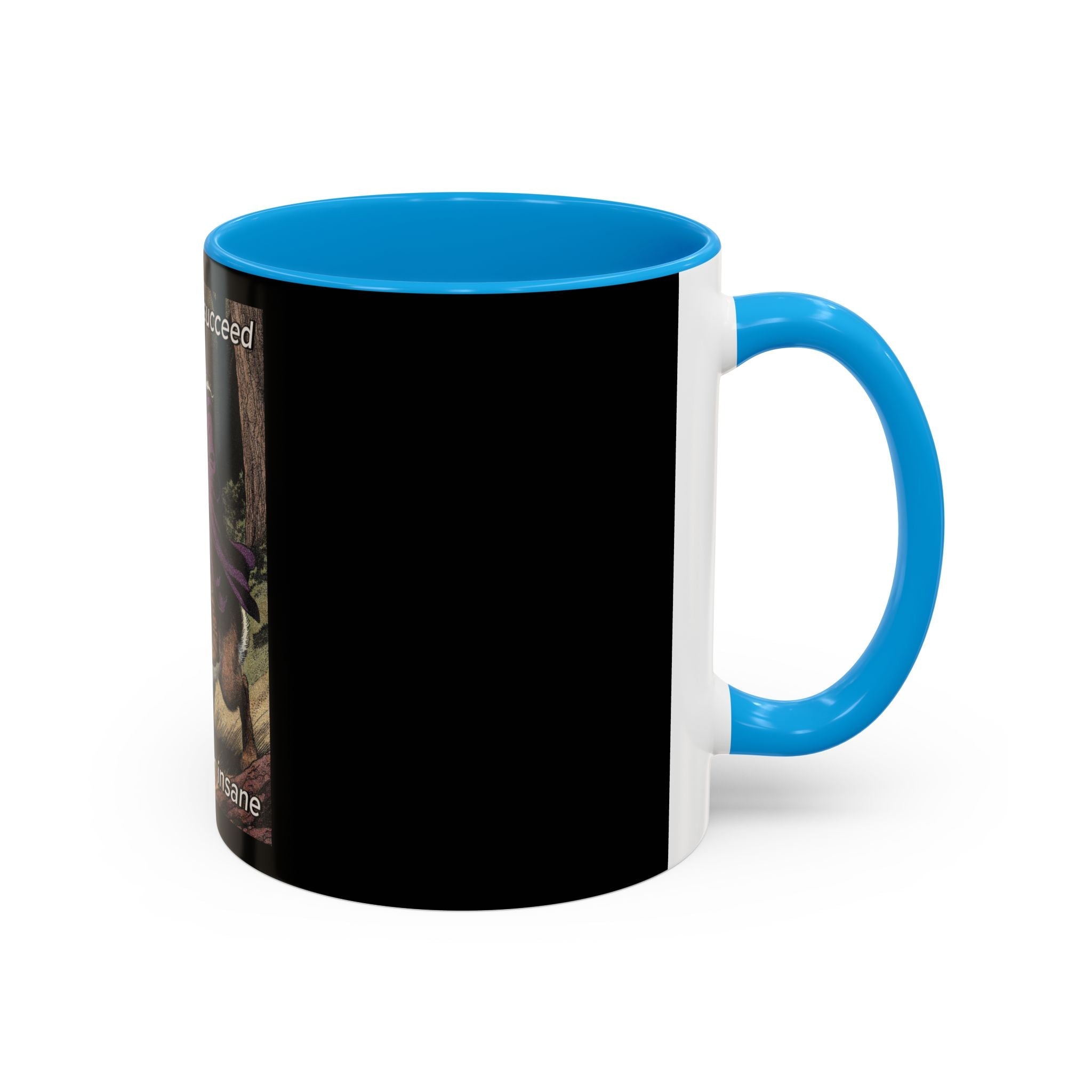 “I will always succeed because I’m insane" (11oz/15oz) Galactic Wizard Meme Mug - The Galactic Wizard Emporium - Mug