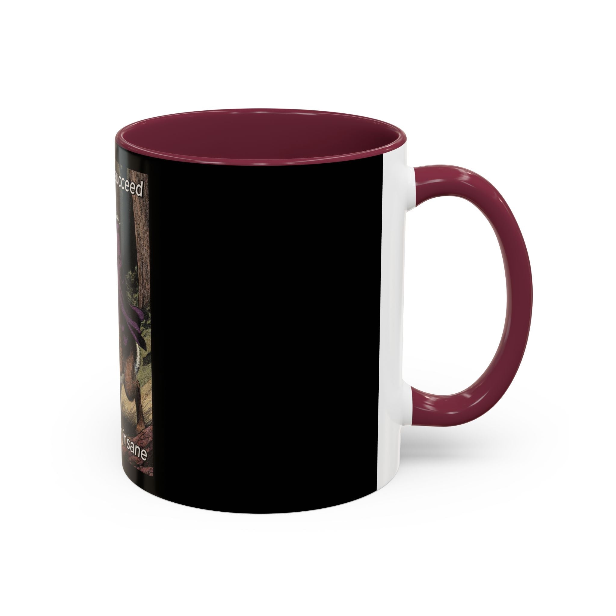 “I will always succeed because I’m insane" (11oz/15oz) Galactic Wizard Meme Mug - The Galactic Wizard Emporium - Mug