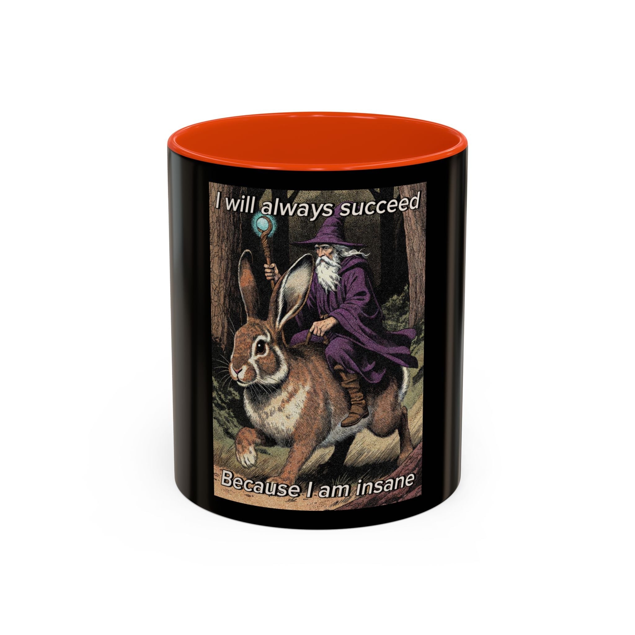 “I will always succeed because I’m insane" (11oz/15oz) Galactic Wizard Meme Mug - The Galactic Wizard Emporium - Mug