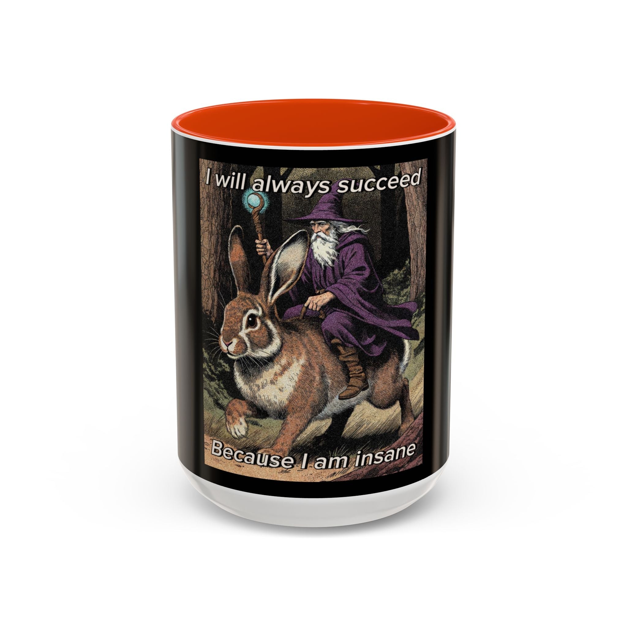 “I will always succeed because I’m insane" (11oz/15oz) Galactic Wizard Meme Mug - The Galactic Wizard Emporium - Mug