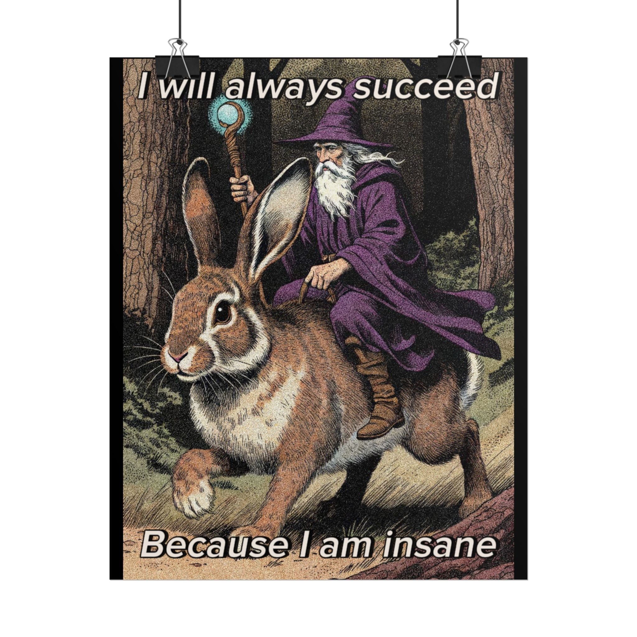 “I will always succeed" Galactic Wizard Poster - The Galactic Wizard Emporium - Poster