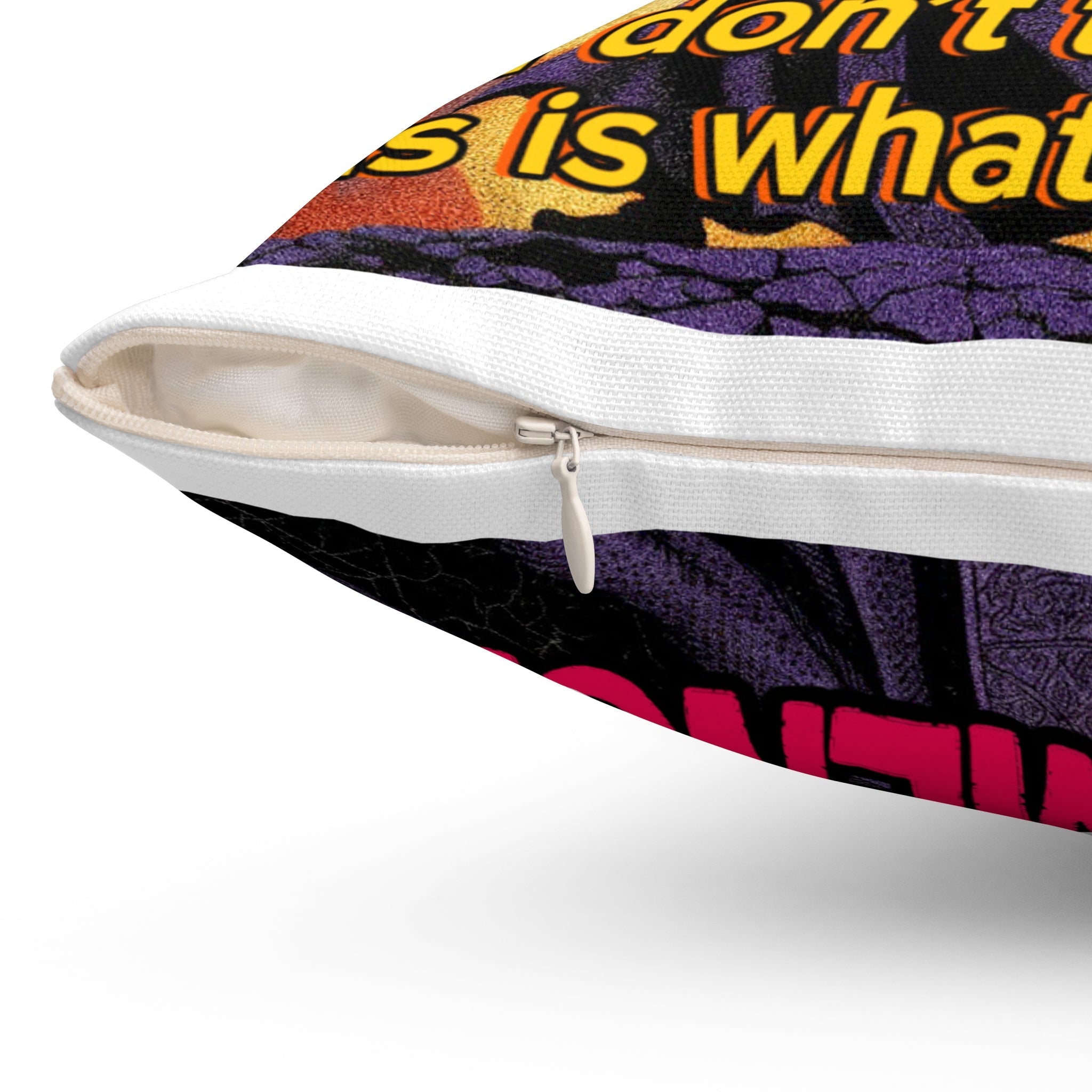 “If I don’t text back” Galactic Wizard Polyester Throw Pillow - The Galactic Wizard Emporium - Home Decor