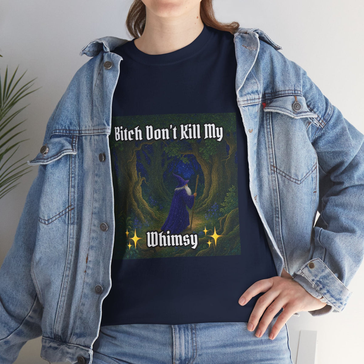 “My Whimsy” Galactic Wizard Meme Heavyweight Cotton T-Shirt - The Galactic Wizard Emporium - T-Shirt