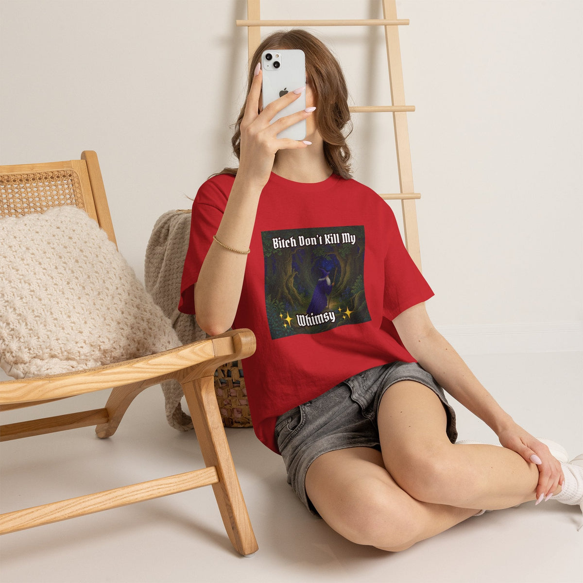 “My Whimsy” Galactic Wizard Meme Heavyweight Cotton T-Shirt - The Galactic Wizard Emporium - T-Shirt