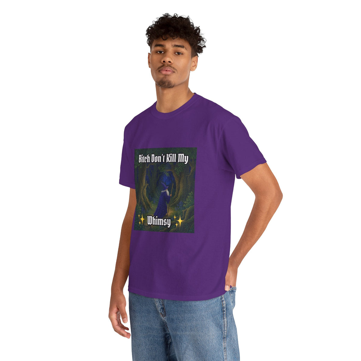 “My Whimsy” Galactic Wizard Meme Heavyweight Cotton T-Shirt - The Galactic Wizard Emporium - T-Shirt