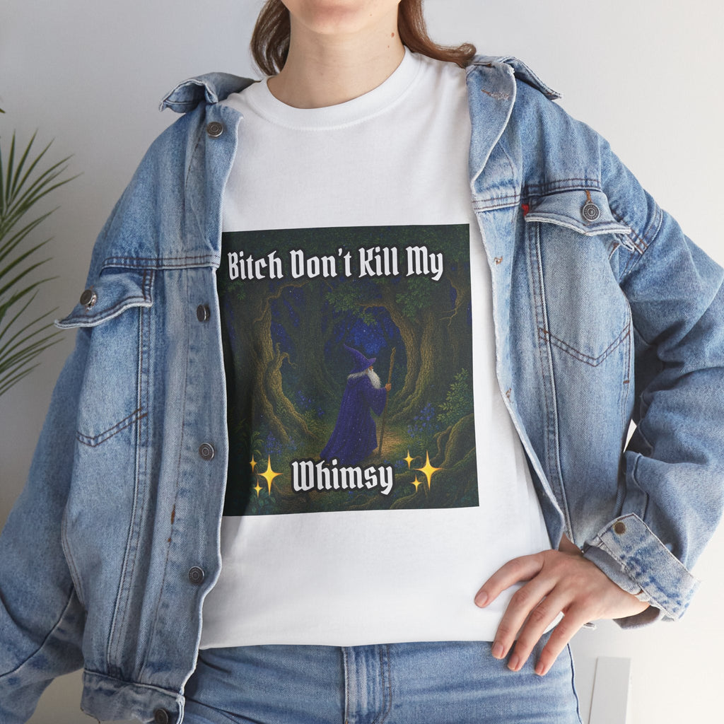 “My Whimsy” Galactic Wizard Meme Heavyweight Cotton T-Shirt - The Galactic Wizard Emporium - T-Shirt