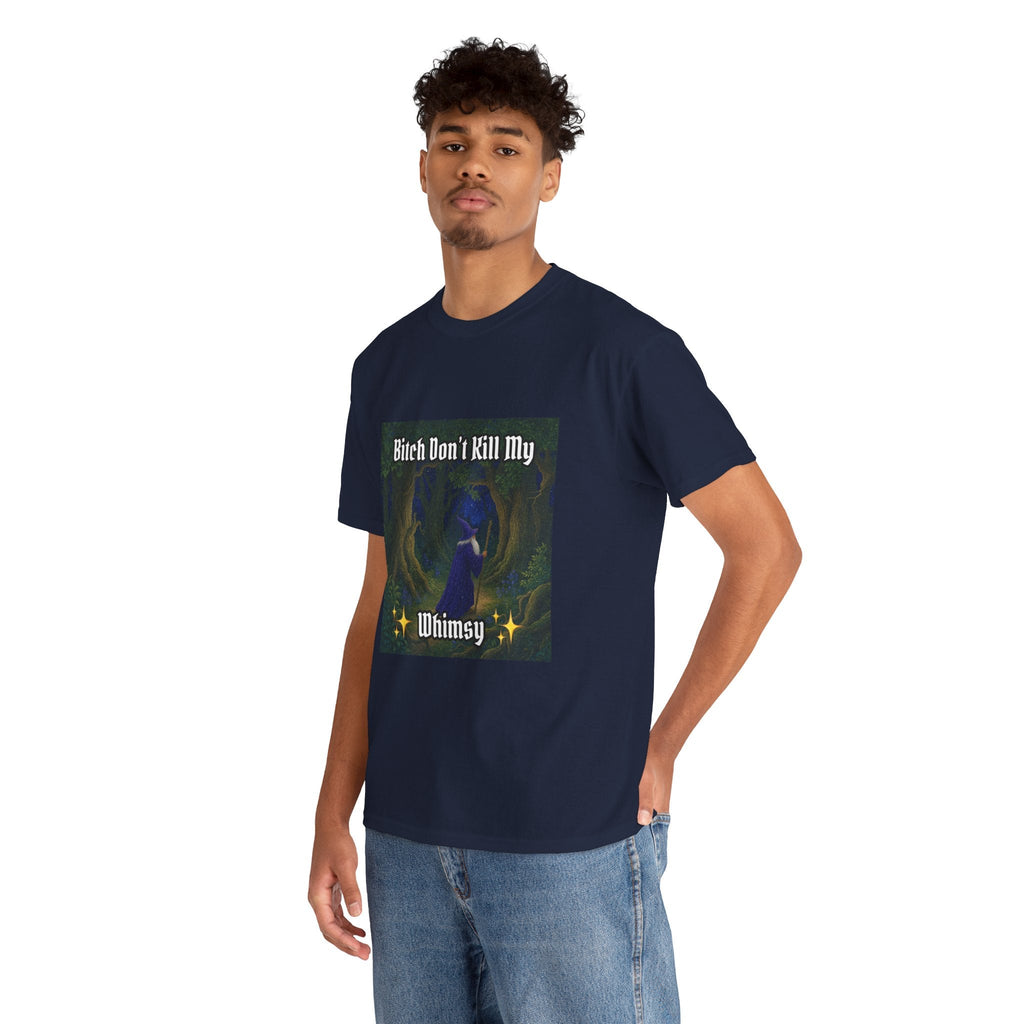 “My Whimsy” Galactic Wizard Meme Heavyweight Cotton T-Shirt - The Galactic Wizard Emporium - T-Shirt