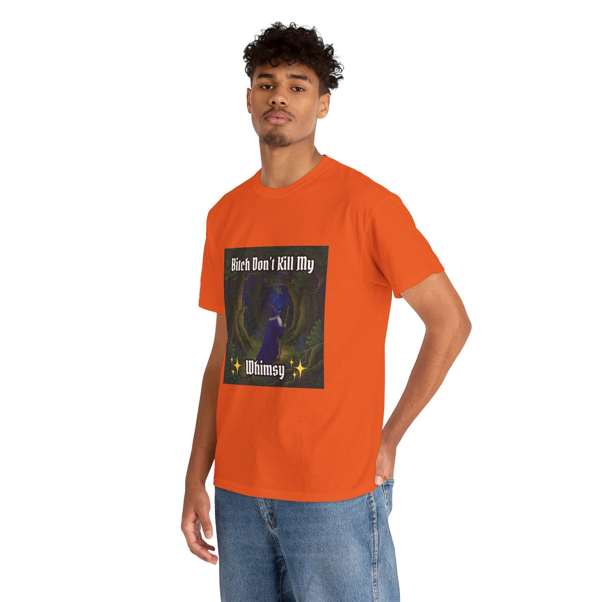 “My Whimsy” Galactic Wizard Meme Heavyweight Cotton T-Shirt - The Galactic Wizard Emporium - T-Shirt