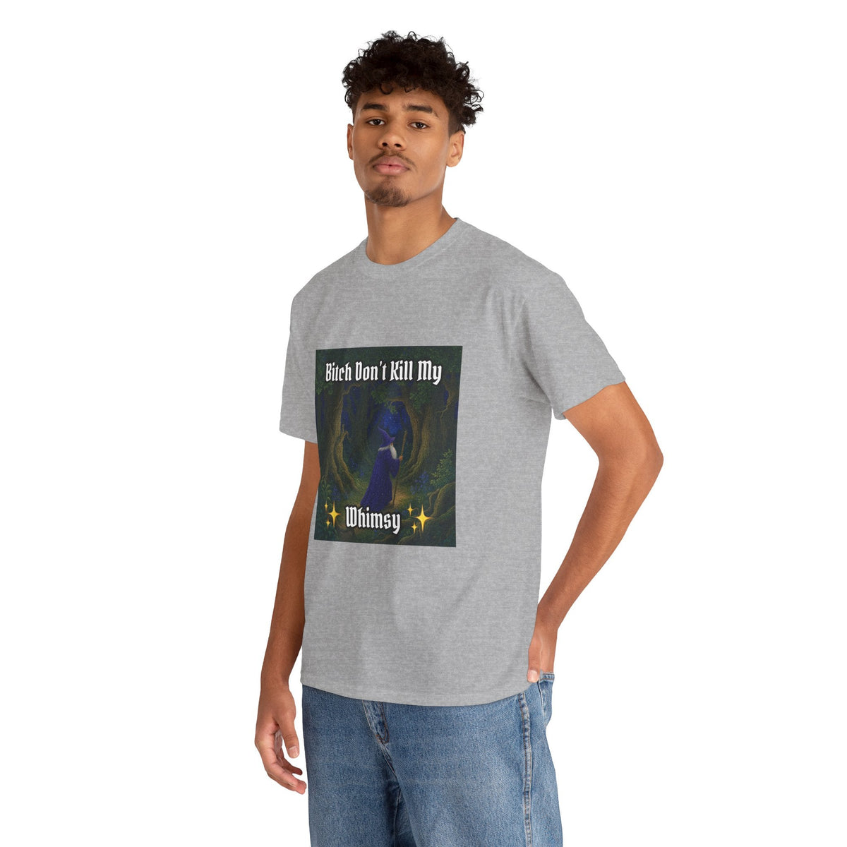 “My Whimsy” Galactic Wizard Meme Heavyweight Cotton T-Shirt - The Galactic Wizard Emporium - T-Shirt