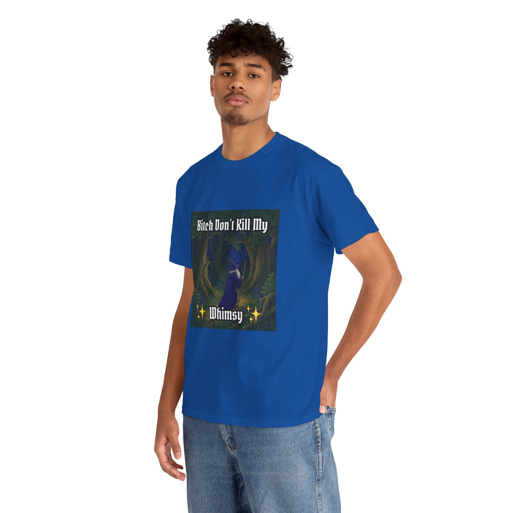 “My Whimsy” Galactic Wizard Meme Heavyweight Cotton T-Shirt - The Galactic Wizard Emporium - T-Shirt