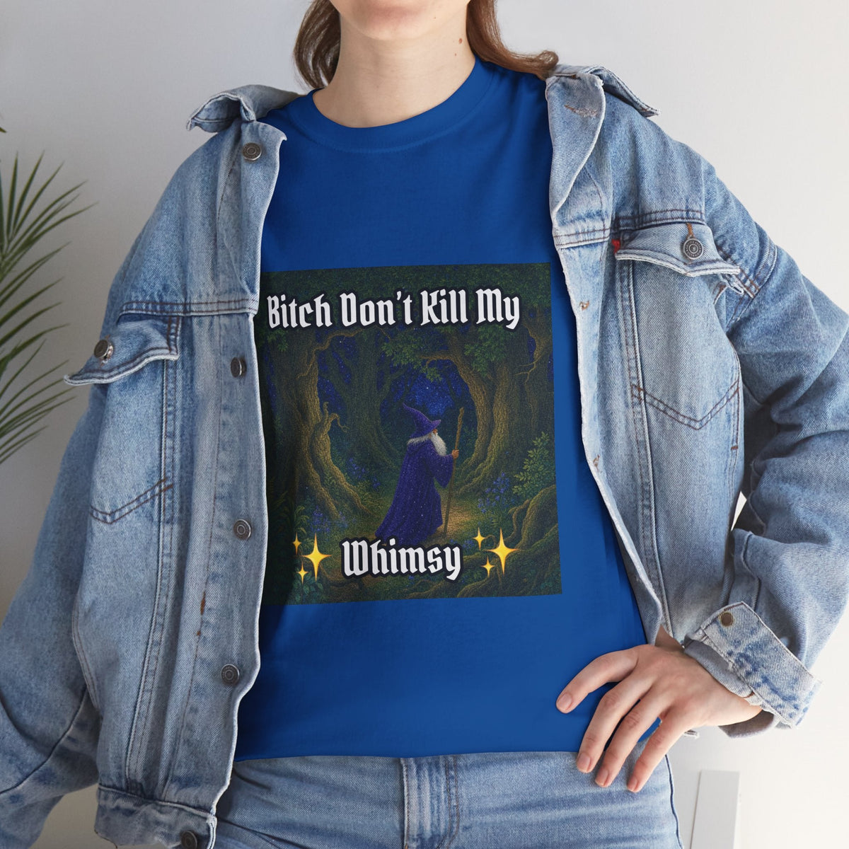 “My Whimsy” Galactic Wizard Meme Heavyweight Cotton T-Shirt - The Galactic Wizard Emporium - T-Shirt