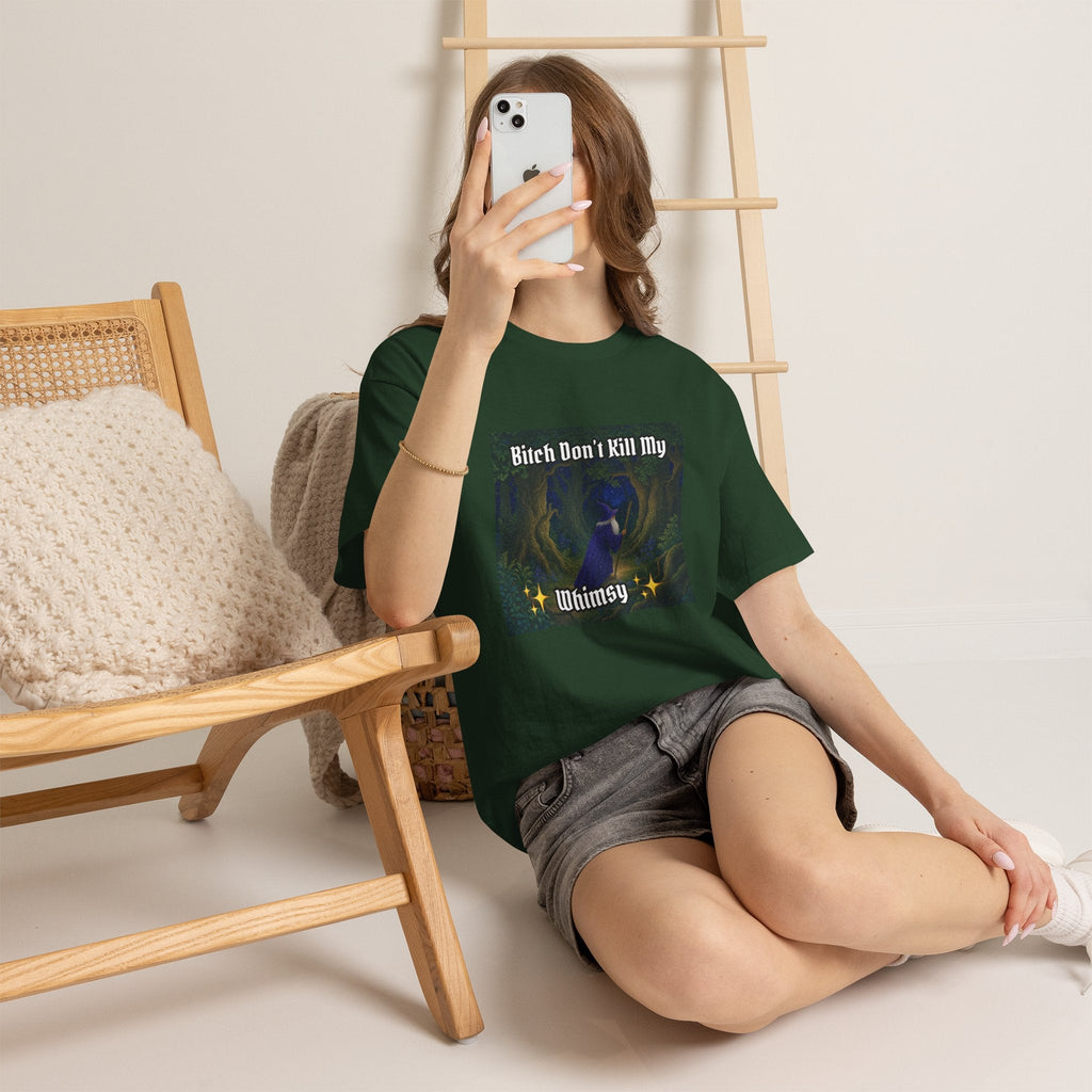 “My Whimsy” Galactic Wizard Meme Heavyweight Cotton T-Shirt - The Galactic Wizard Emporium - T-Shirt