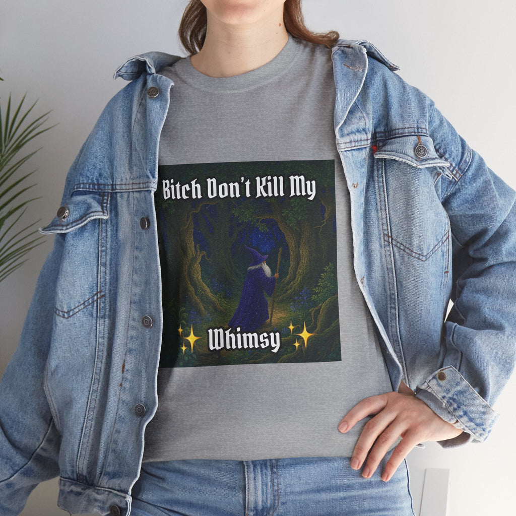 “My Whimsy” Galactic Wizard Meme Heavyweight Cotton T-Shirt - The Galactic Wizard Emporium - T-Shirt