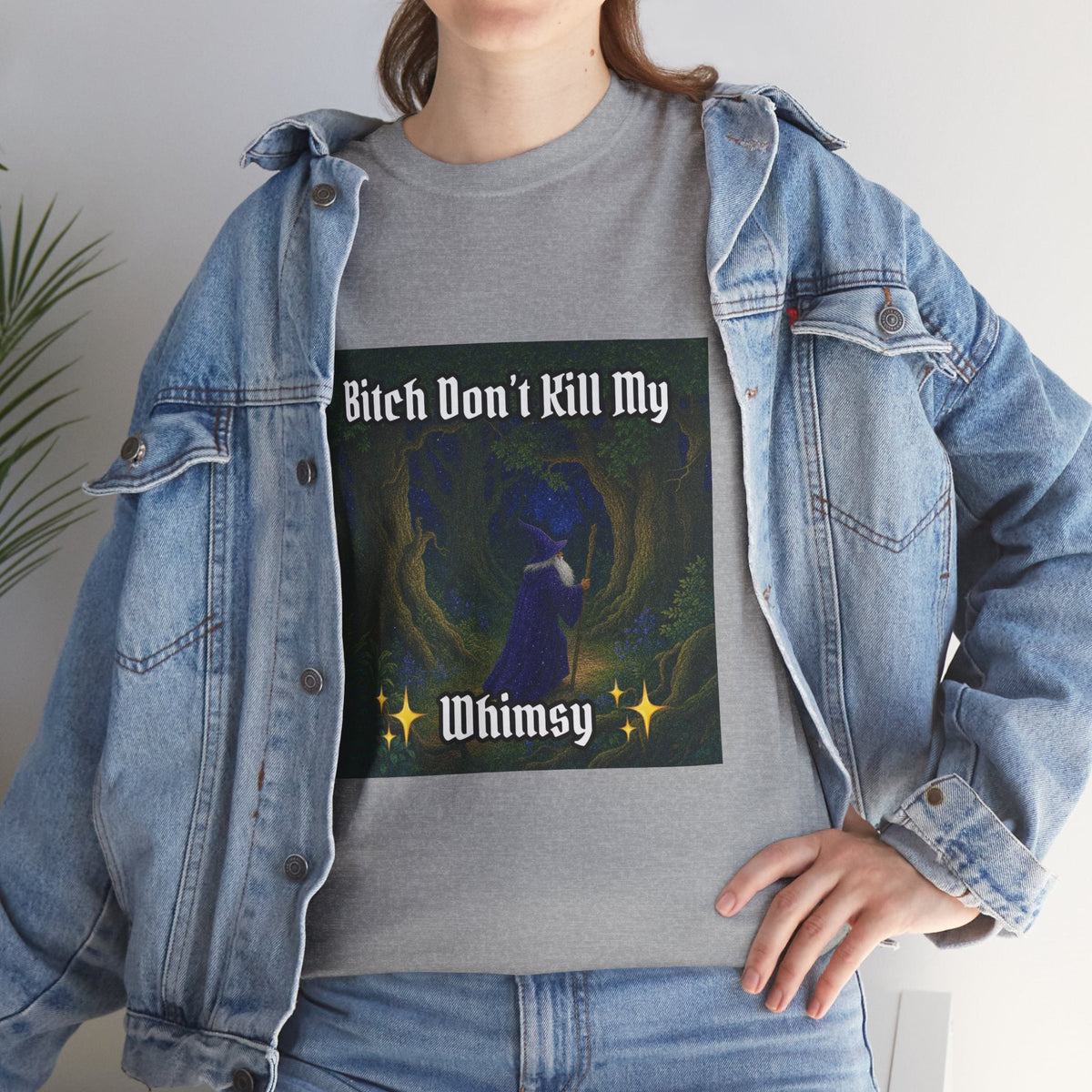 “My Whimsy” Galactic Wizard Meme Heavyweight Cotton T-Shirt - The Galactic Wizard Emporium - T-Shirt
