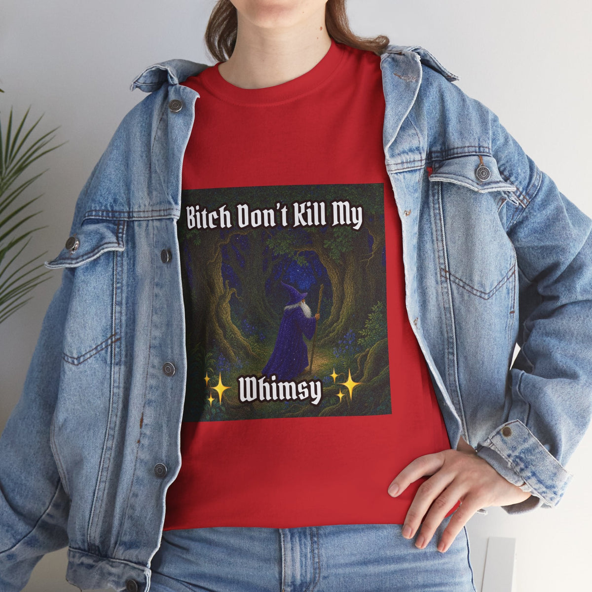 “My Whimsy” Galactic Wizard Meme Heavyweight Cotton T-Shirt - The Galactic Wizard Emporium - T-Shirt