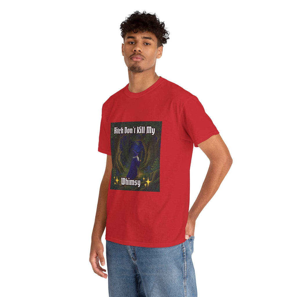“My Whimsy” Galactic Wizard Meme Heavyweight Cotton T-Shirt - The Galactic Wizard Emporium - T-Shirt