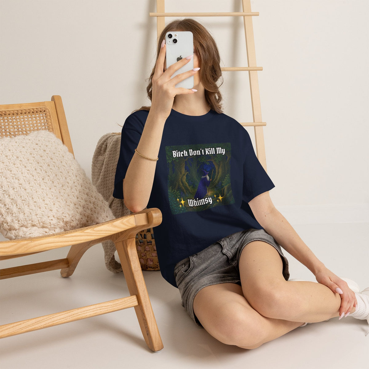 “My Whimsy” Galactic Wizard Meme Heavyweight Cotton T-Shirt - The Galactic Wizard Emporium - T-Shirt