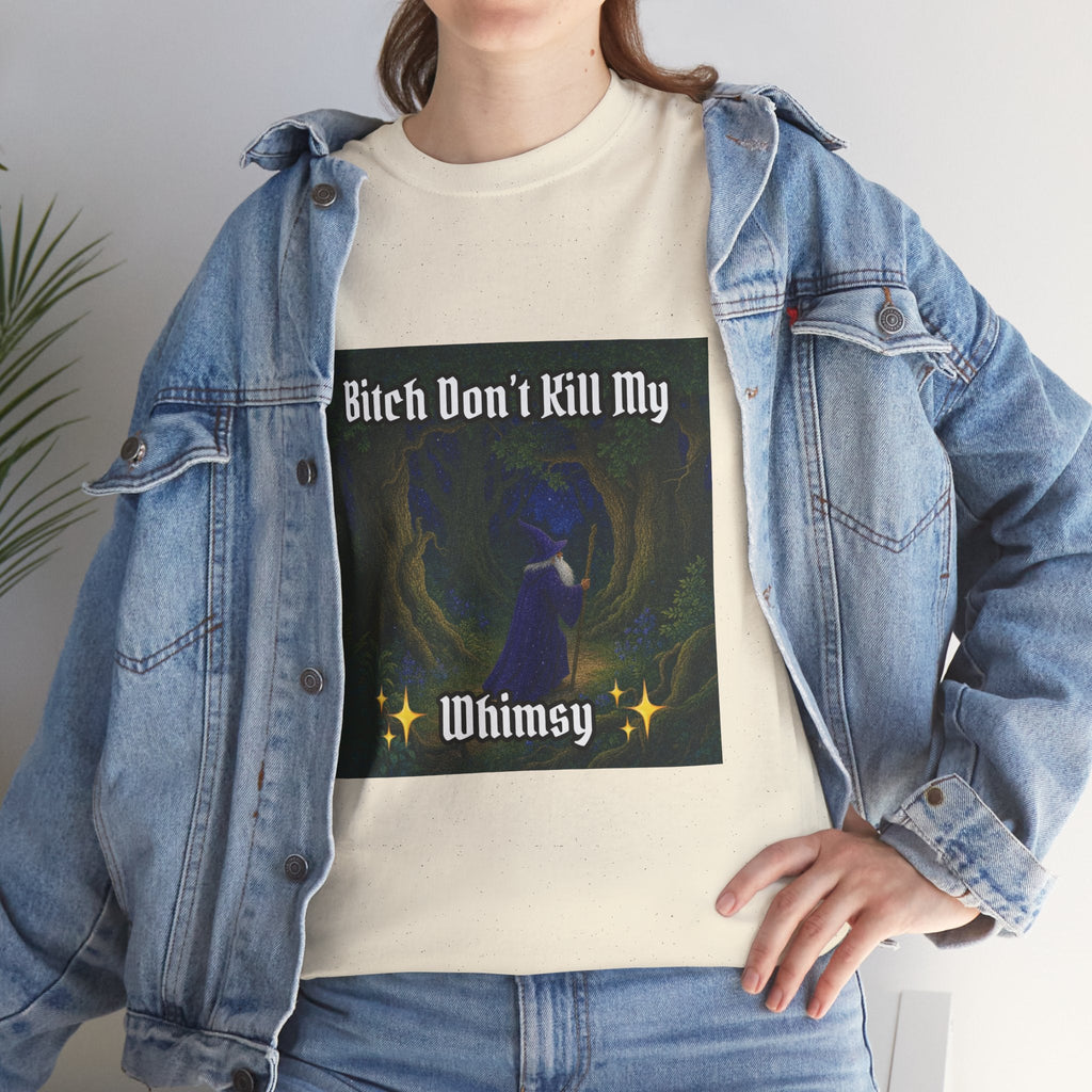 “My Whimsy” Galactic Wizard Meme Heavyweight Cotton T-Shirt - The Galactic Wizard Emporium - T-Shirt