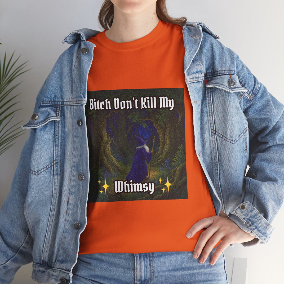 “My Whimsy” Galactic Wizard Meme Heavyweight Cotton T-Shirt - The Galactic Wizard Emporium - T-Shirt