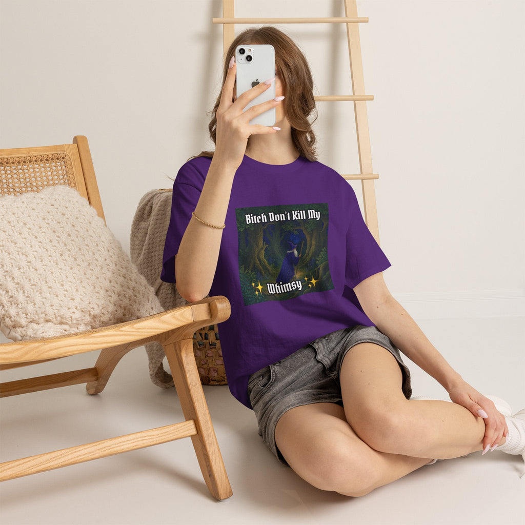 “My Whimsy” Galactic Wizard Meme Heavyweight Cotton T-Shirt - The Galactic Wizard Emporium - T-Shirt