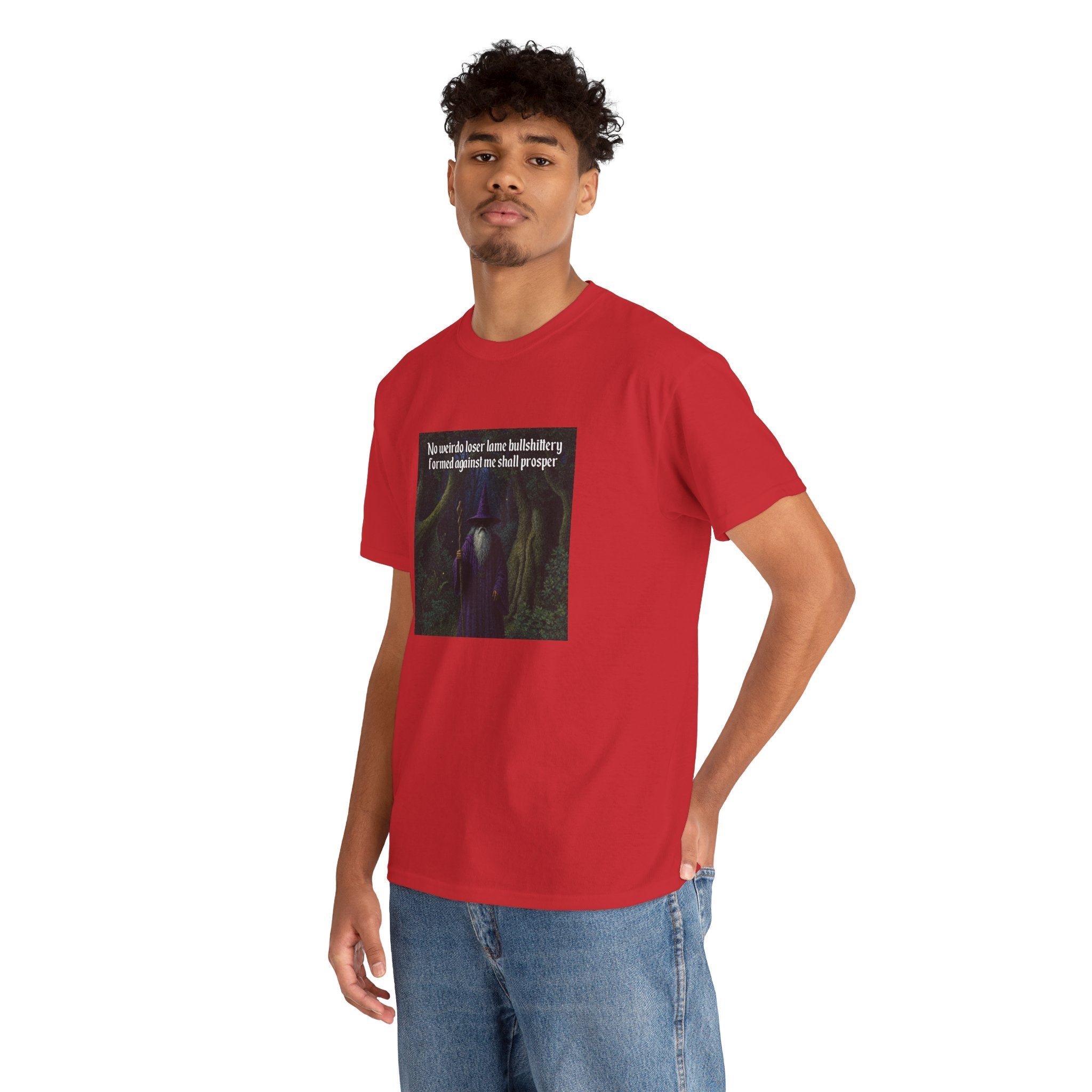 “No weirdo loser bullshittery” Galactic Wizard Meme Heavyweight Cotton T-Shirt - The Galactic Wizard Emporium - T-Shirt
