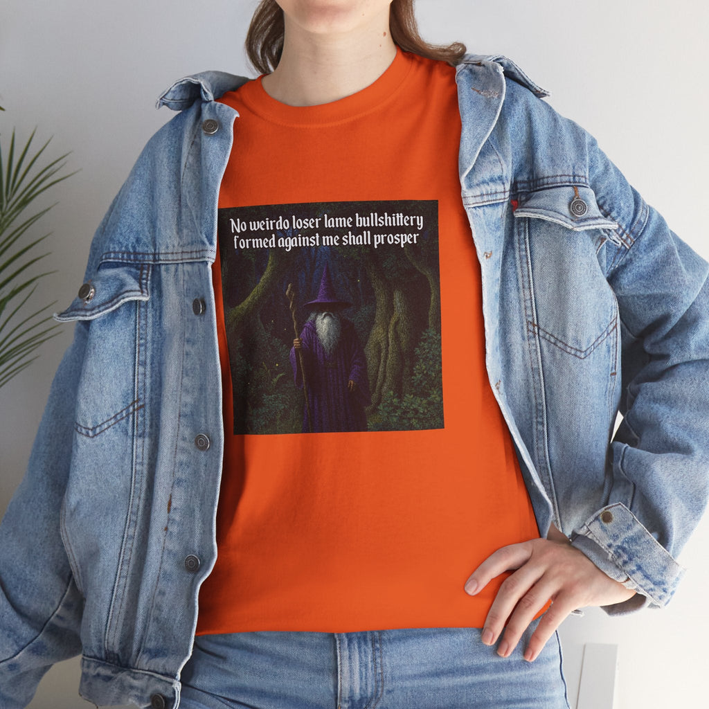 “No weirdo loser bullshittery” Galactic Wizard Meme Heavyweight Cotton T-Shirt - The Galactic Wizard Emporium - T-Shirt
