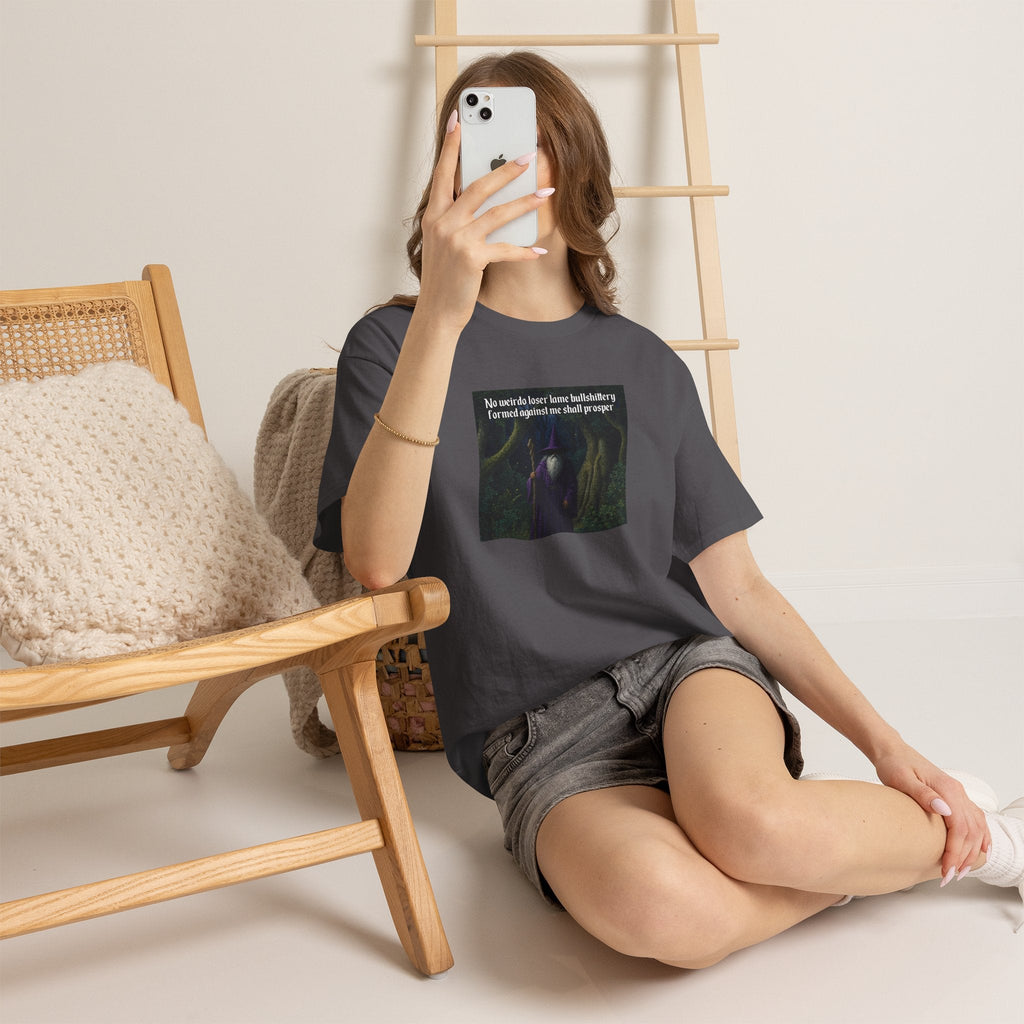 “No weirdo loser bullshittery” Galactic Wizard Meme Heavyweight Cotton T-Shirt - The Galactic Wizard Emporium - T-Shirt