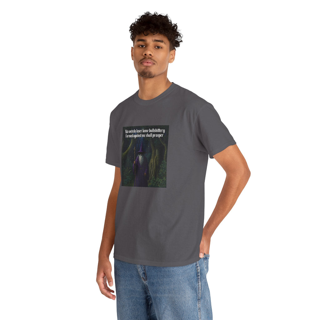 “No weirdo loser bullshittery” Galactic Wizard Meme Heavyweight Cotton T-Shirt - The Galactic Wizard Emporium - T-Shirt