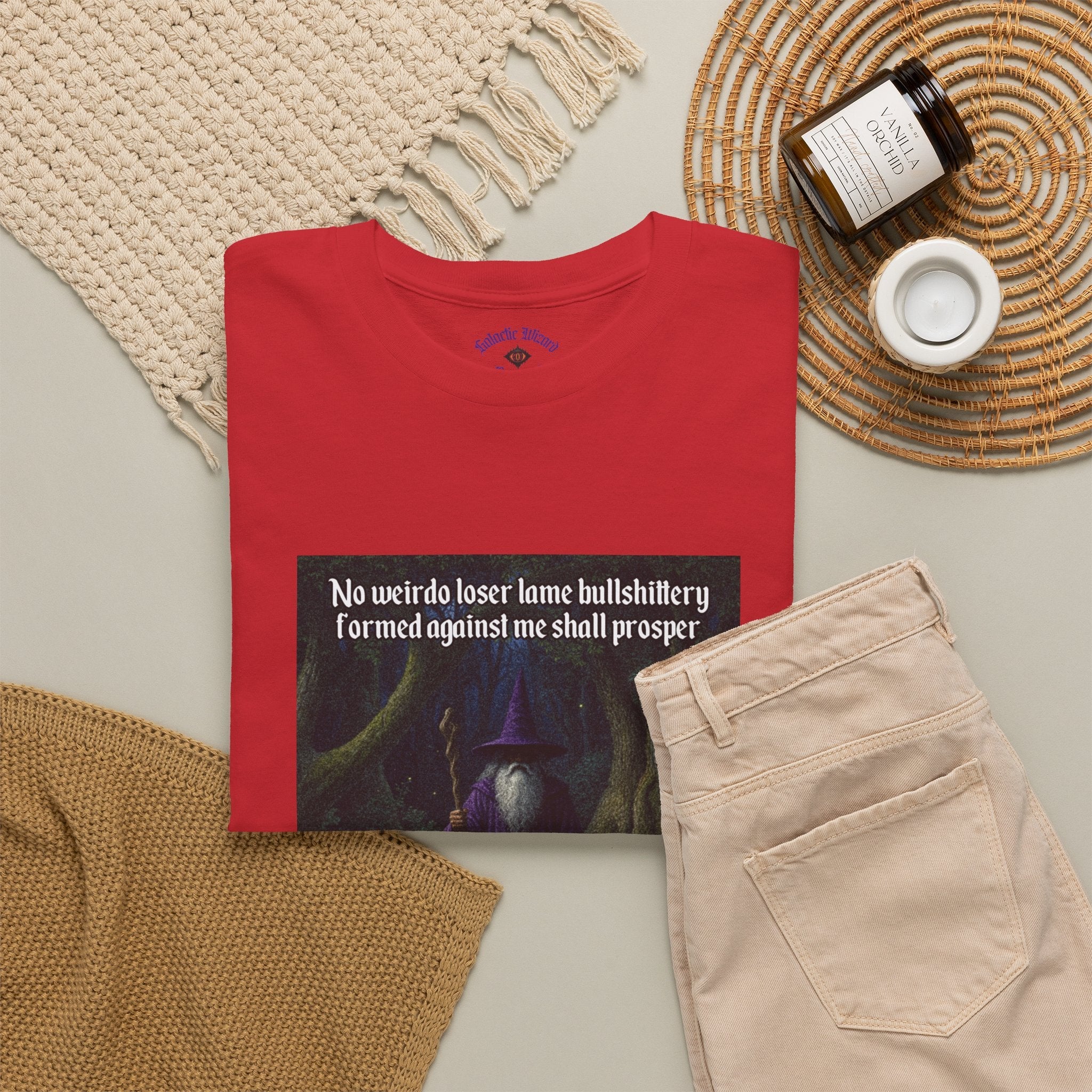 “No weirdo loser bullshittery” Galactic Wizard Meme Heavyweight Cotton T-Shirt - The Galactic Wizard Emporium - T-Shirt
