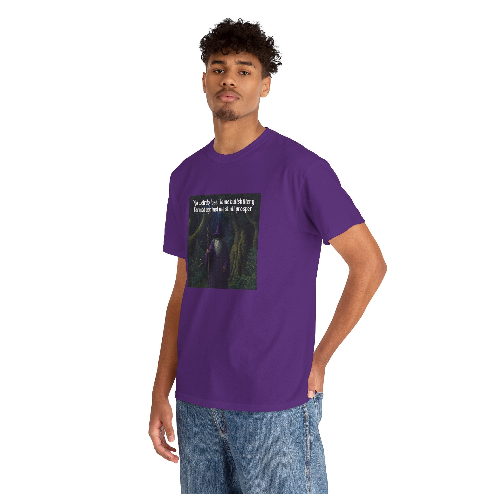 “No weirdo loser bullshittery” Galactic Wizard Meme Heavyweight Cotton T-Shirt - The Galactic Wizard Emporium - T-Shirt