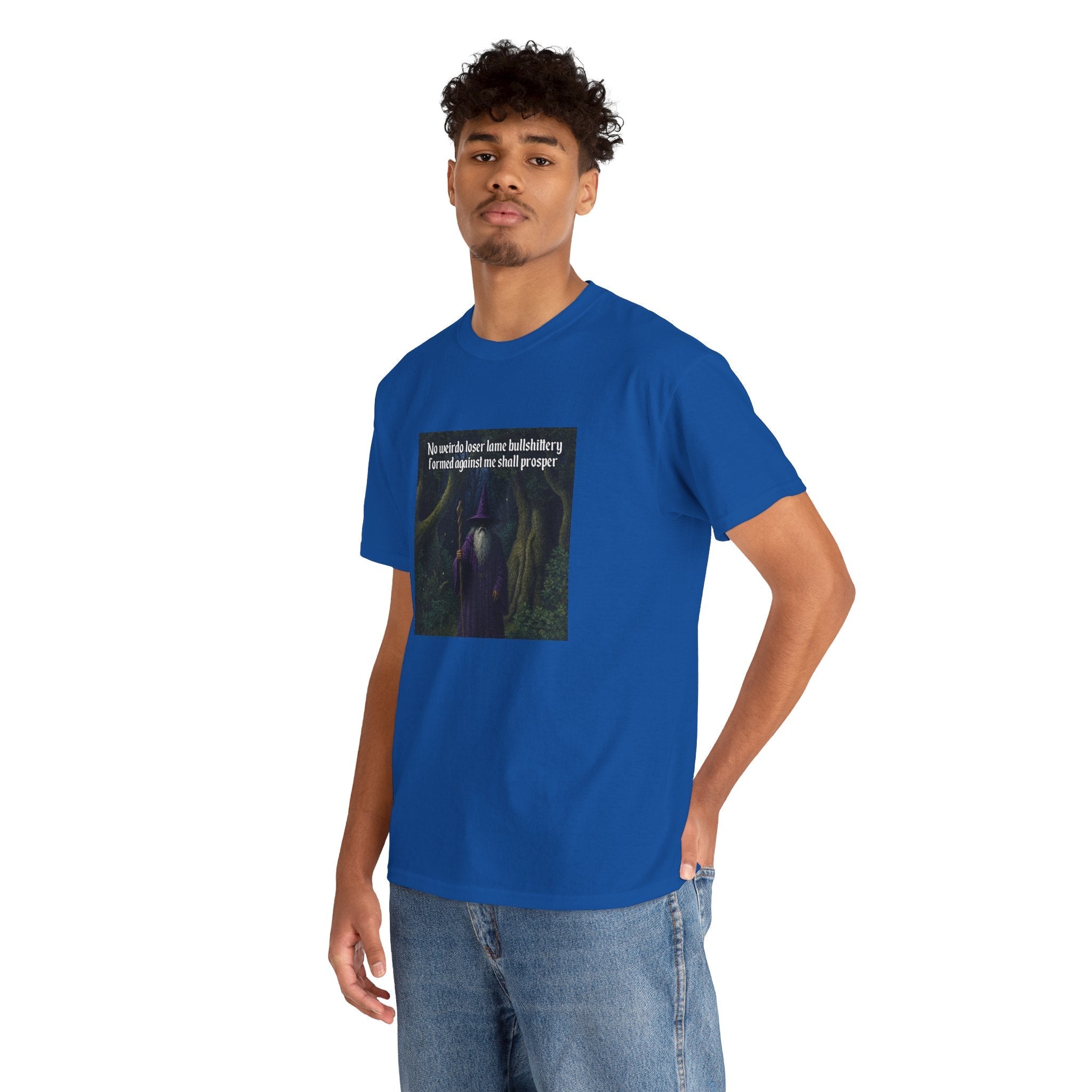 “No weirdo loser bullshittery” Galactic Wizard Meme Heavyweight Cotton T-Shirt - The Galactic Wizard Emporium - T-Shirt