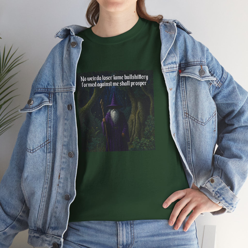 “No weirdo loser bullshittery” Galactic Wizard Meme Heavyweight Cotton T-Shirt - The Galactic Wizard Emporium - T-Shirt