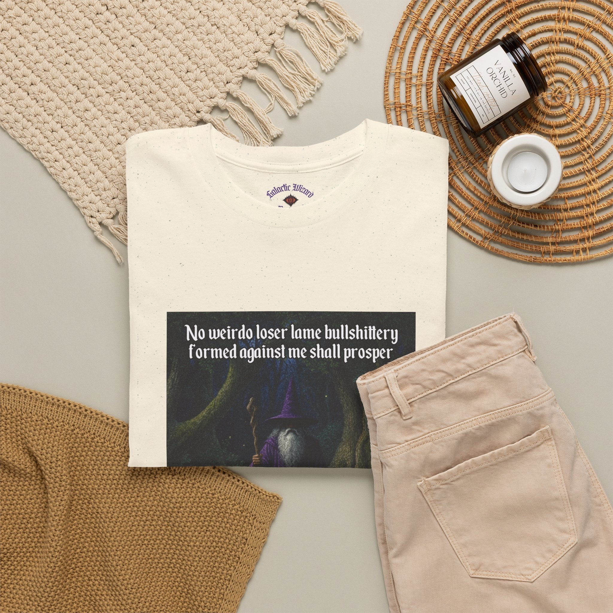 “No weirdo loser bullshittery” Galactic Wizard Meme Heavyweight Cotton T-Shirt - The Galactic Wizard Emporium - T-Shirt