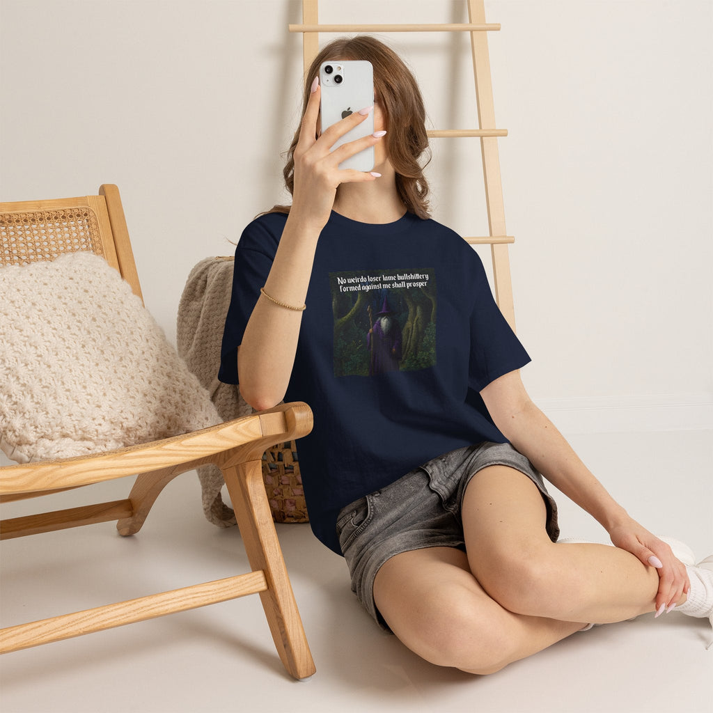 “No weirdo loser bullshittery” Galactic Wizard Meme Heavyweight Cotton T-Shirt - The Galactic Wizard Emporium - T-Shirt