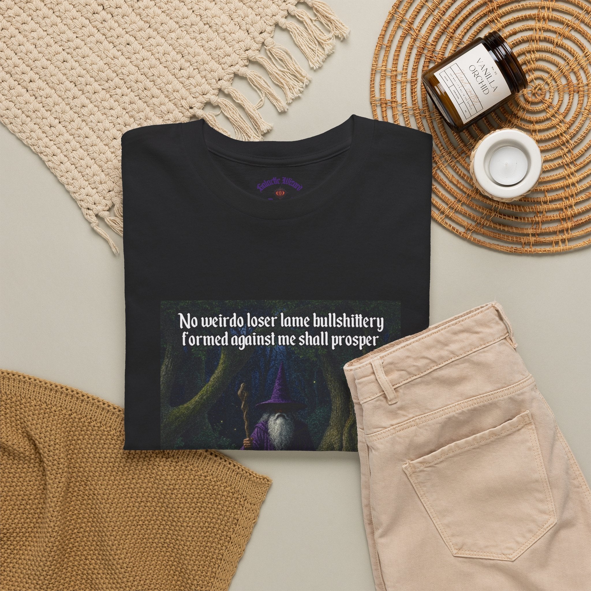 “No weirdo loser bullshittery” Galactic Wizard Meme Heavyweight Cotton T-Shirt - The Galactic Wizard Emporium - T-Shirt