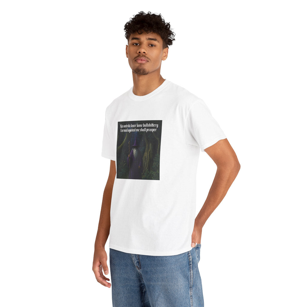 “No weirdo loser bullshittery” Galactic Wizard Meme Heavyweight Cotton T-Shirt - The Galactic Wizard Emporium - T-Shirt