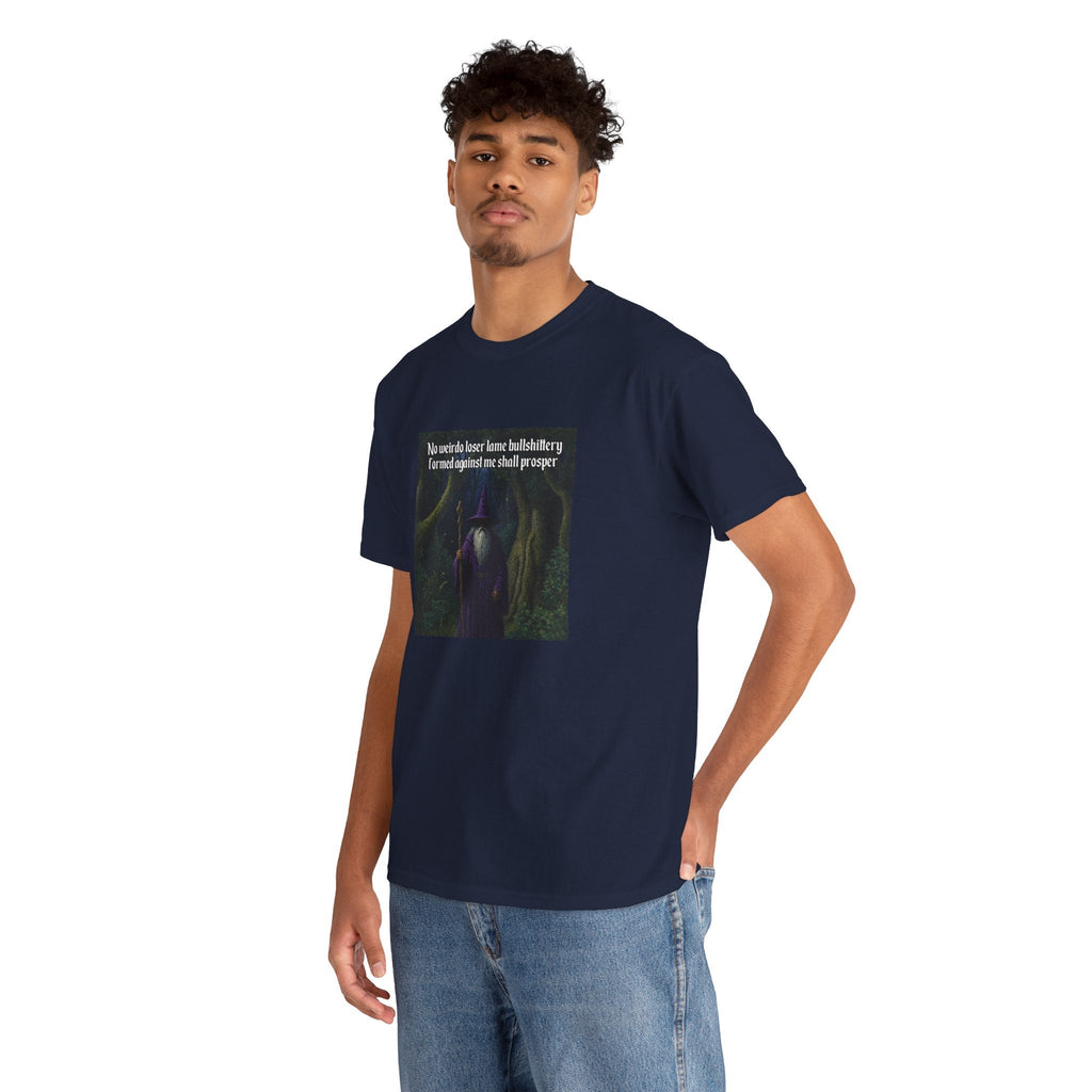 “No weirdo loser bullshittery” Galactic Wizard Meme Heavyweight Cotton T-Shirt - The Galactic Wizard Emporium - T-Shirt