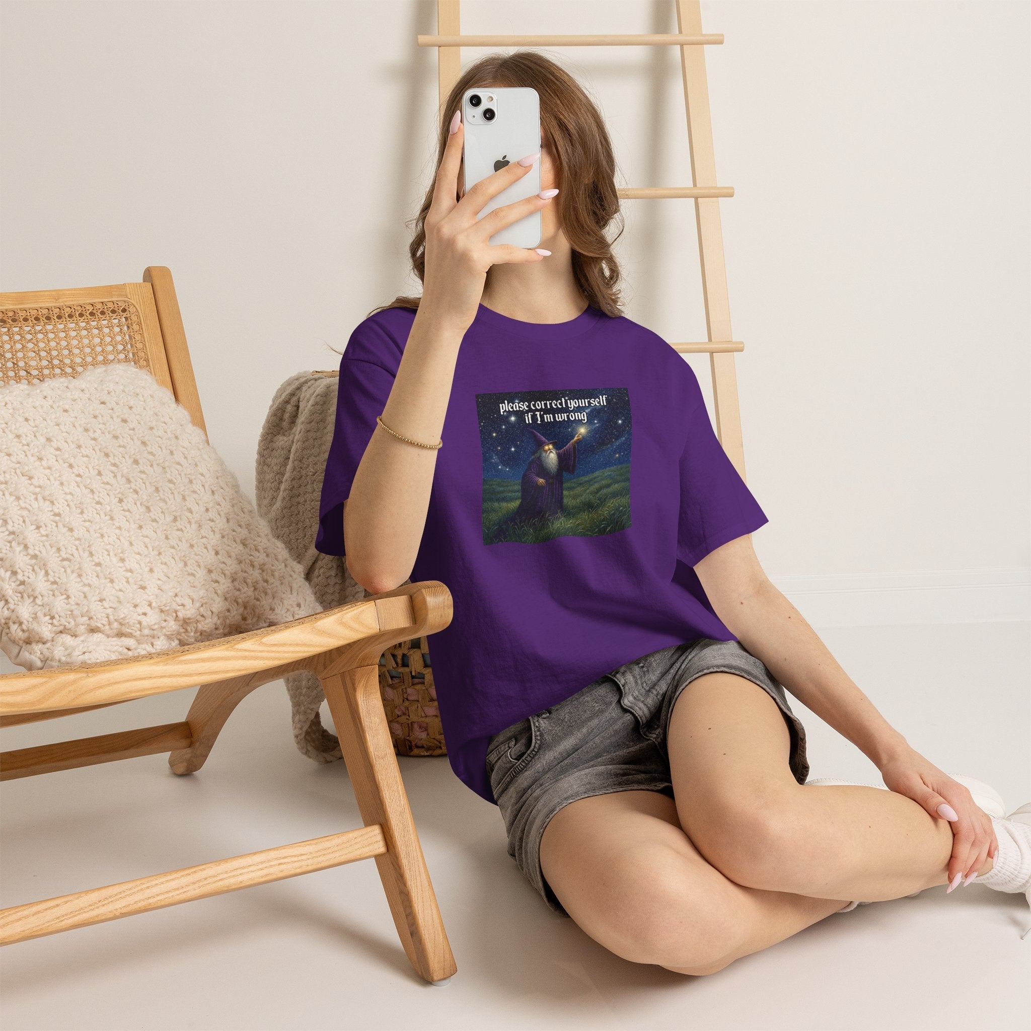 “Please Correct Yourself” Galactic Wizard Meme Heavyweight Cotton T-Shirt - The Galactic Wizard Emporium - T-Shirt