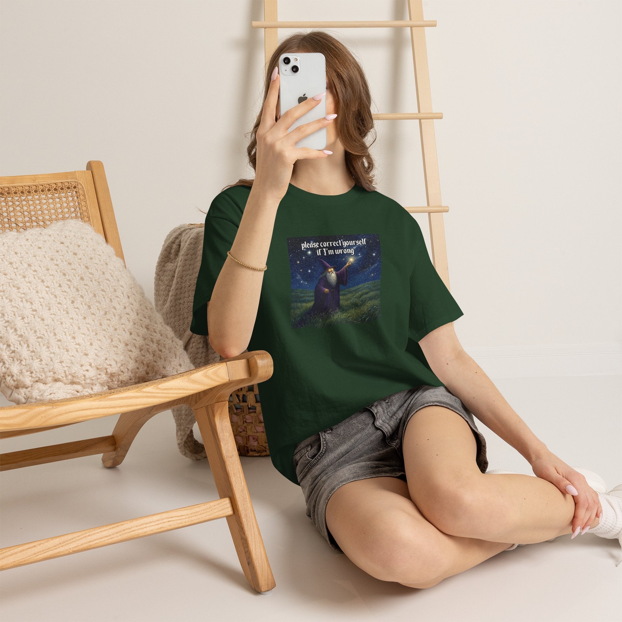 “Please Correct Yourself” Galactic Wizard Meme Heavyweight Cotton T-Shirt - The Galactic Wizard Emporium - T-Shirt