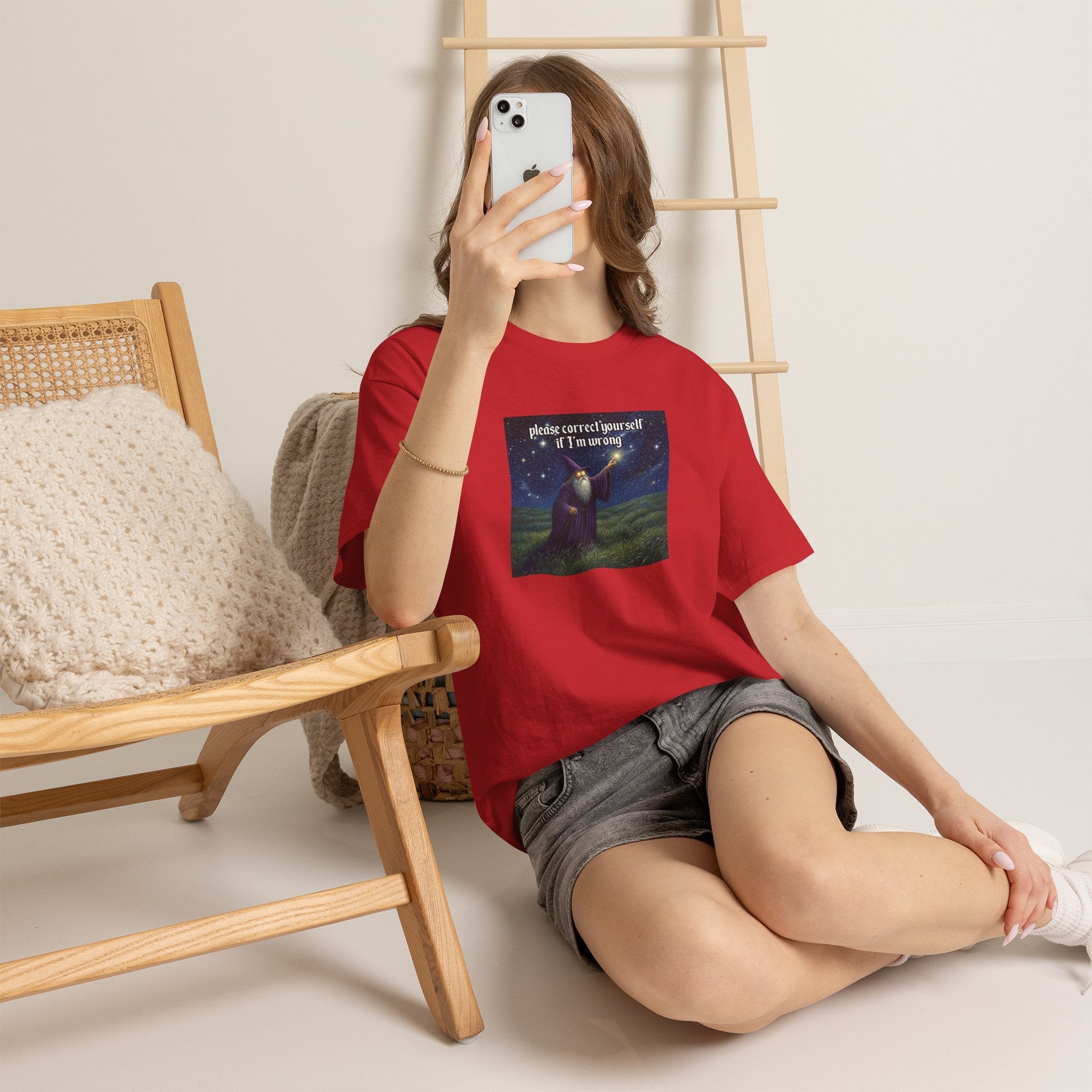 “Please Correct Yourself” Galactic Wizard Meme Heavyweight Cotton T-Shirt - The Galactic Wizard Emporium - T-Shirt