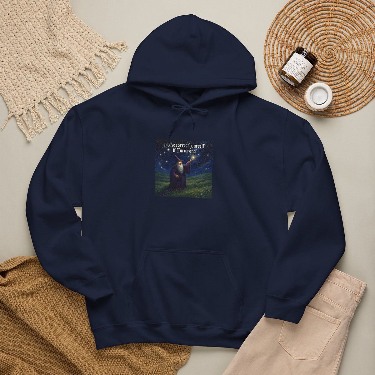 “Please correct yourself” Galactic Wizard Meme Unisex Hooded Sweatshirt - The Galactic Wizard Emporium - Hoodie