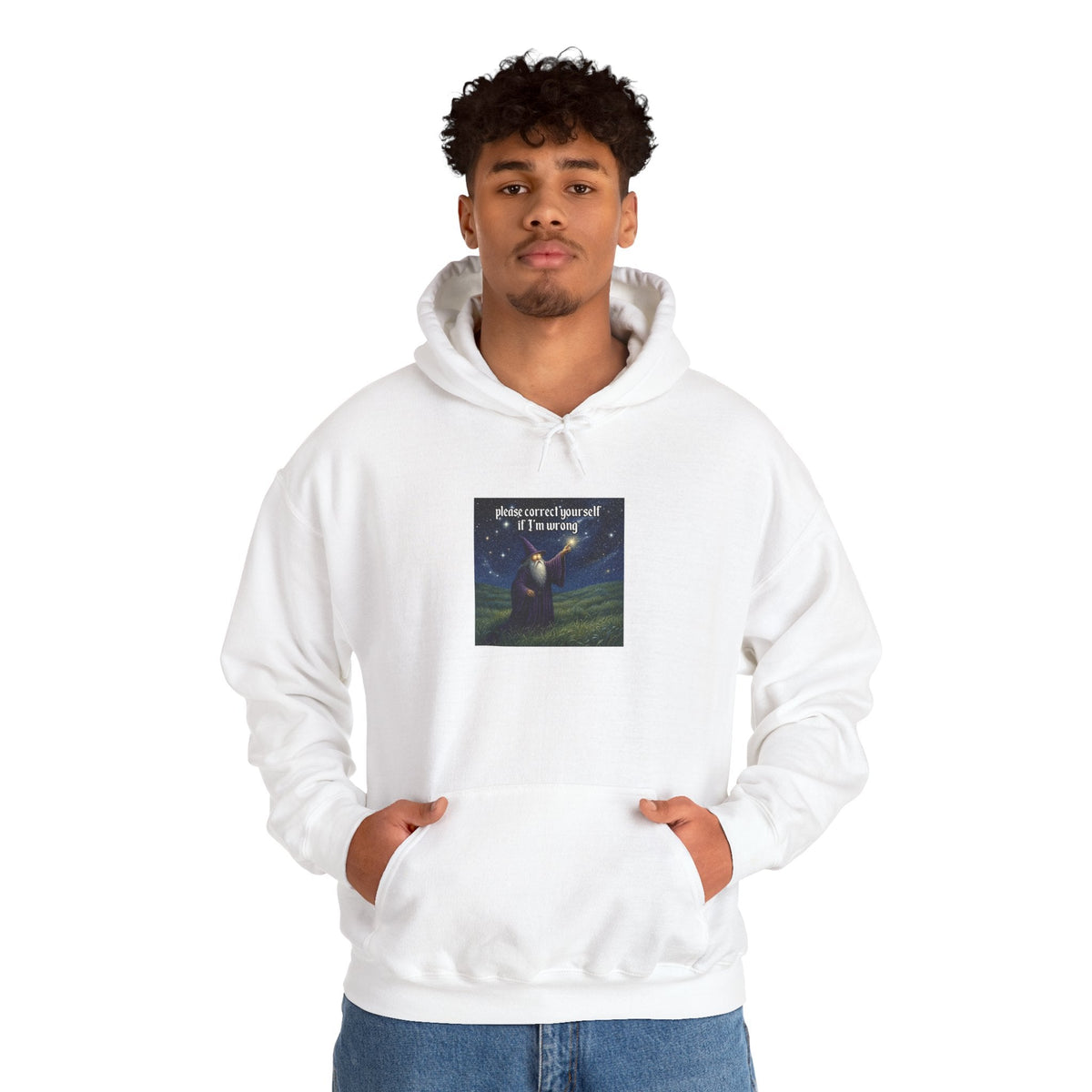 “Please correct yourself” Galactic Wizard Meme Unisex Hooded Sweatshirt - The Galactic Wizard Emporium - Hoodie