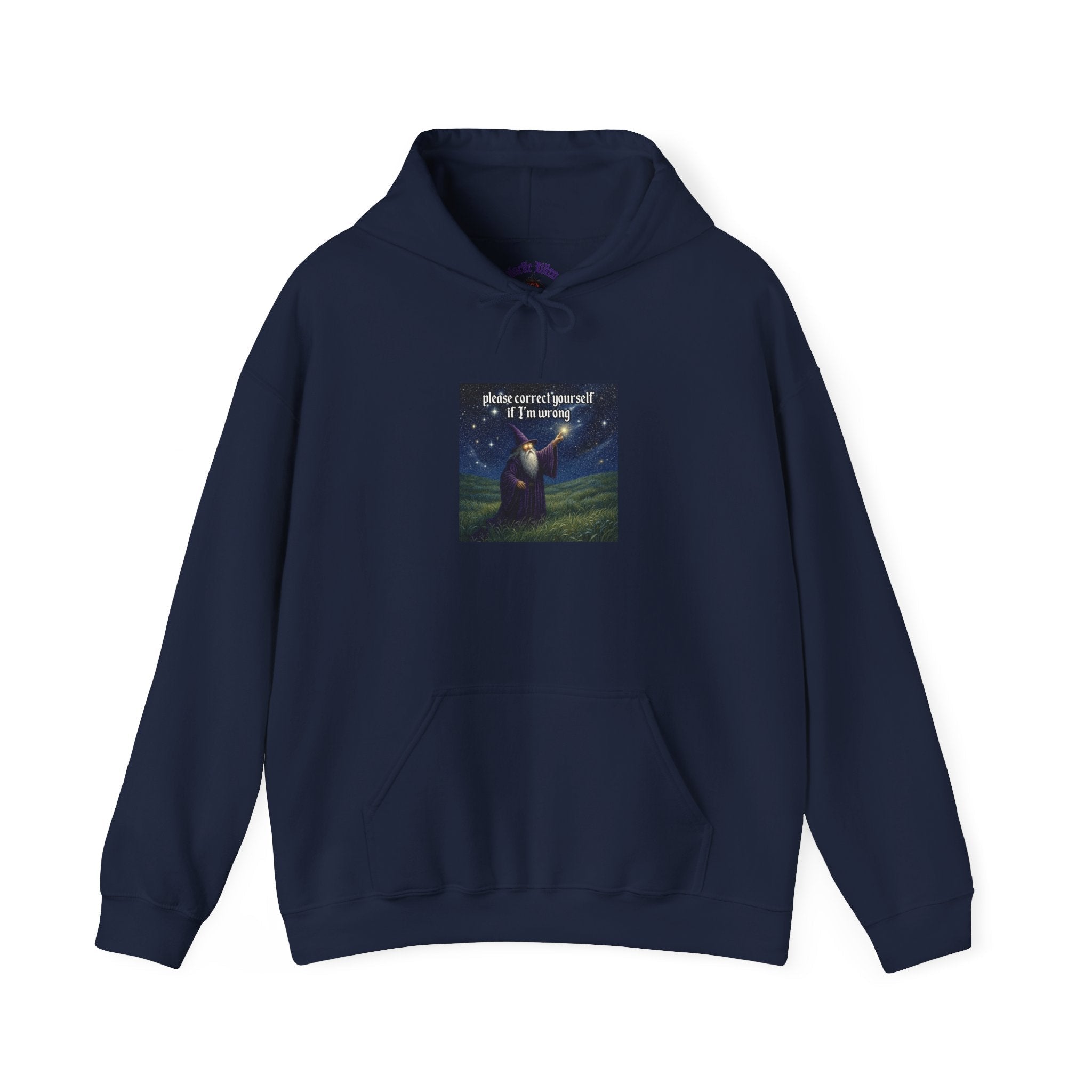 “Please correct yourself” Galactic Wizard Meme Unisex Hooded Sweatshirt - The Galactic Wizard Emporium - Hoodie