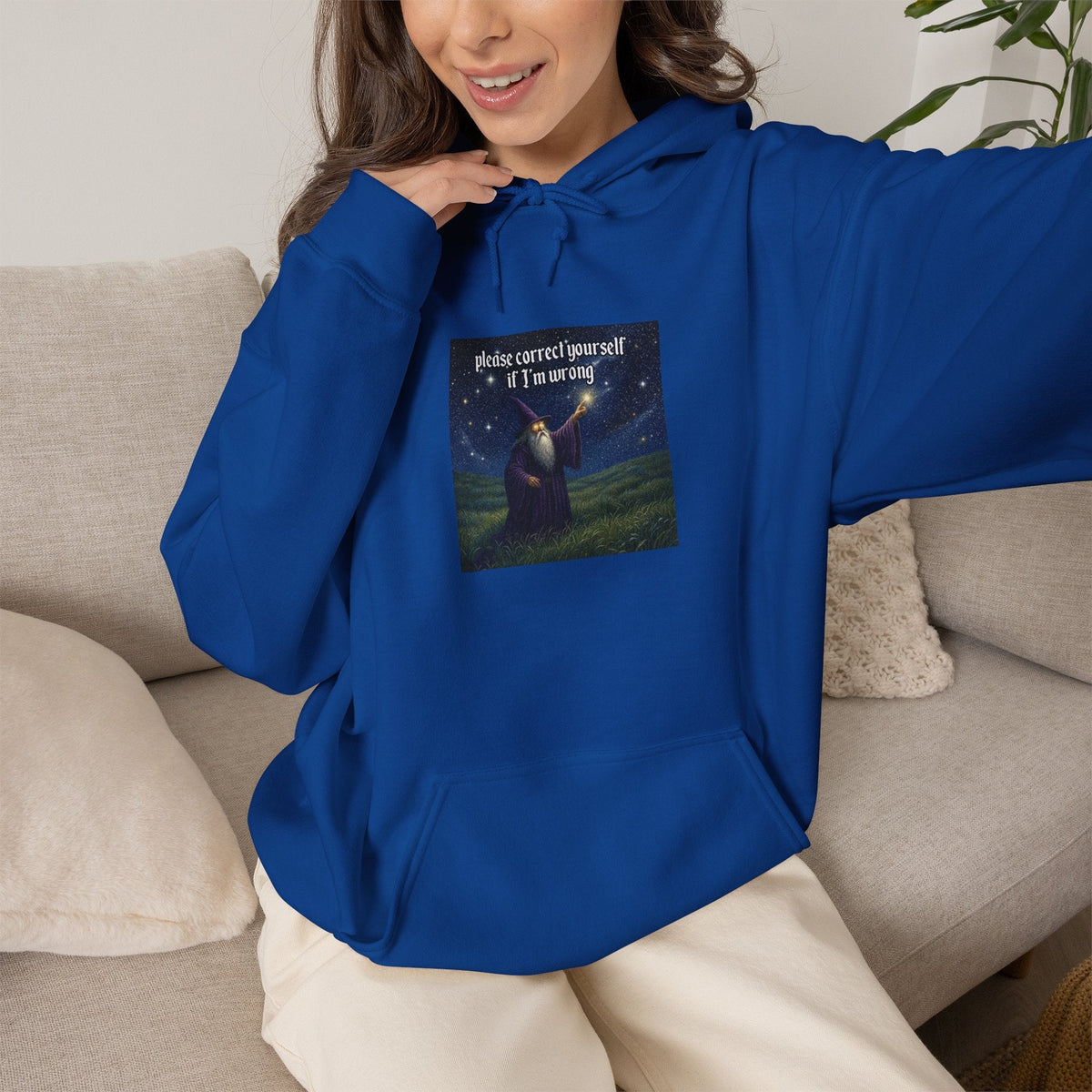 “Please correct yourself” Galactic Wizard Meme Unisex Hooded Sweatshirt - The Galactic Wizard Emporium - Hoodie