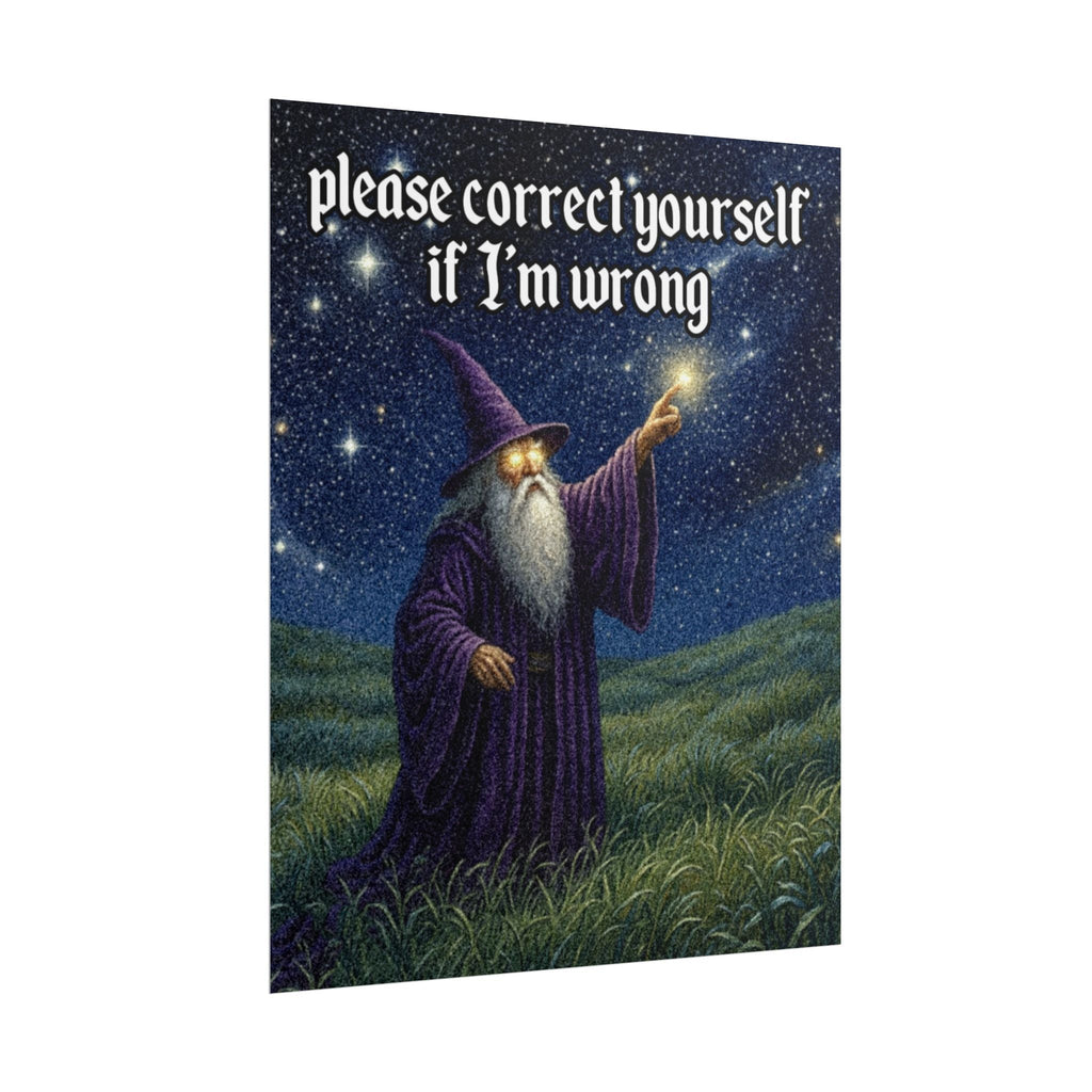 “Please correct yourself" Galactic Wizard Poster - The Galactic Wizard Emporium - Poster