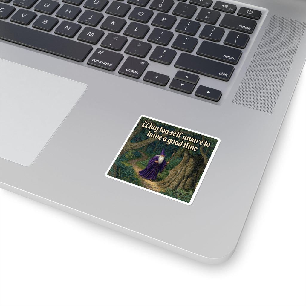 “Self Aware" Galactic Wizard Meme Sticker - The Galactic Wizard Emporium - Paper products